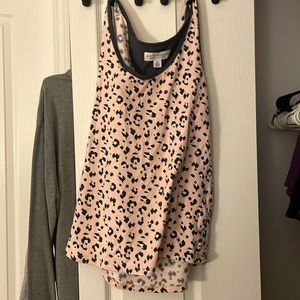 night gown tank- cotton and printed